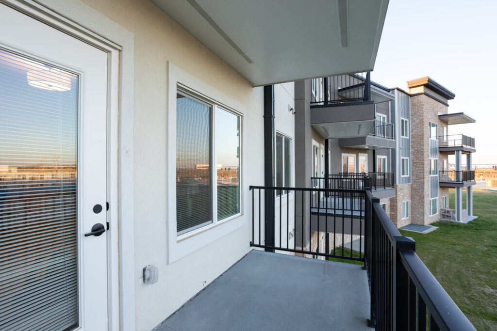 A Balcony is in every IL apartment on the 2nd and 3rd floors. First floor apartments have patios.